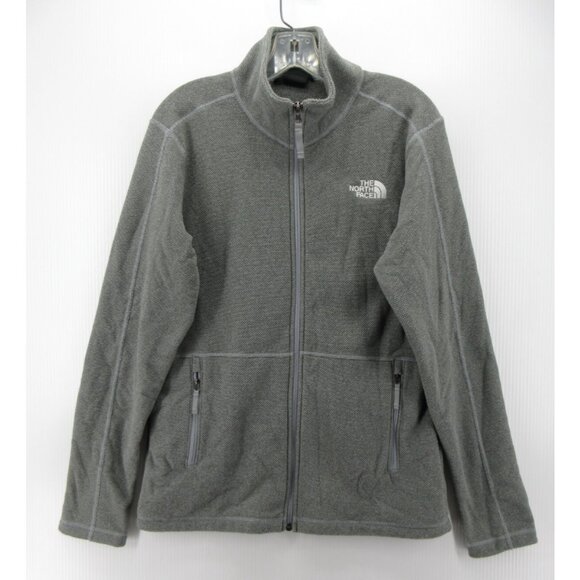 The North Face Jacket Small Cap Rock Fleece Textured Full Zip Coat - Picture 1 of 11